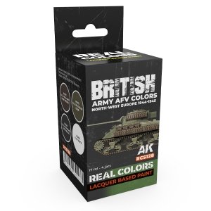 AK Interactive RCS128 British Army AFV Colors. North-West Europe 1944-1945 4x17ml