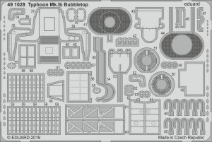 Eduard 491028 Typhoon Mk. Ib Bubbletop 1/48 HASEGAWA, ITALERI