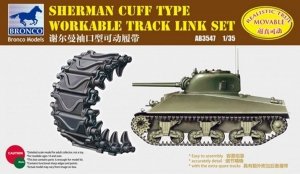 Bronco AB3547 Sherman Cuff Type Workable Track Link Set 1/35