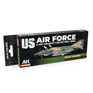 AK Interactive RCS120 US Air Force and ANG Aircraft Colors 1960s-1980s 8x17ml