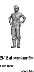 Glowel Miniatures 35047 US Tank Crewman 1950s 1/35