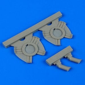 Quickboost QB48571 Ki45 Nick exhaust Hasegawa 1/48