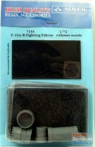Aires 7155 F-16A, B Fightning Falcon exhaust nozzles 1/72 HASEGAWA