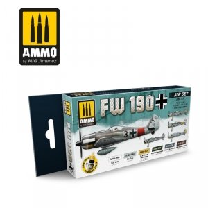 AMMO of Mig Jimenez 7257 FW 190 Air Set 6x17ml
