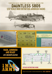 1 Man Army 32DET014 SBD-5 DAUNTLESS (for Trumpeter) 1/32