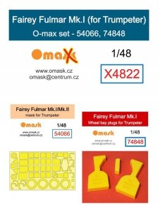Omask X4822 Fairey Fulmar Mk.I O-max set for Trumpeter 1/48