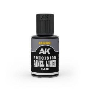 AK Interactive AK12102 BLACK - PRECISION PANEL LINER 30ml