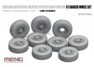 Meng Model SPS-068 Russian Air Defense Weapon System 96K6 Pantsir-S1 Sagged Wheel Set 1/35