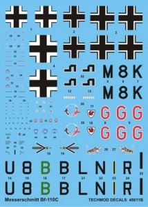Techmod 48011 - Messerschmitt Bf 110C (1:48)