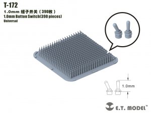 E.T. Model T-172 1.0mm Button Switch (390 pieces)