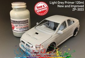 Zero Paints ZP-3033 Light Grey Primer 120ml Airbrush Ready - New and Improved