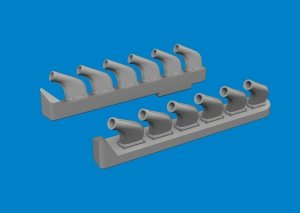 Eduard 672411 P-51 exhaust stacks PRINT TAMIYA 1/72