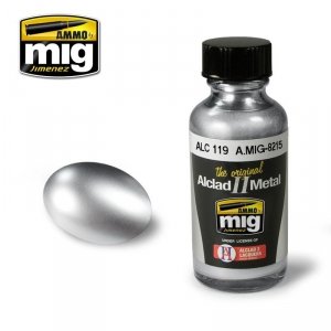 AMMO of Mig Jimenez 8215 AIRFRAME ALUMINIUM ALC119 30ml