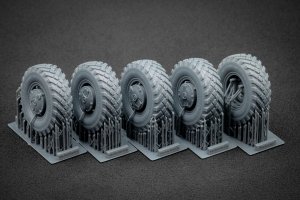 ScaleX WM 35015S GAZ Tiger V1 Sagged wheel set (for Meng) 1/35