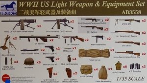 Bronco AB3558 WWII US Light Weapon and Equipment Set 1/35