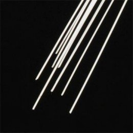 Plastruct 90716 Pręt 0,3mm x 3,2mm - 250mm (Styrene White) / 10 szt.