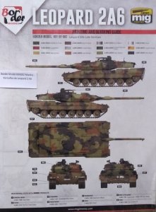 Border Model 000002 Maska - Kamuflaż do Leopard 2 A6