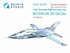 Quinta Studio QDS+32229 Tornado IDS German 3D-Printed & coloured Interior on decal paper (Italeri) (Small version) (with 3D-printed resin parts) 1/32