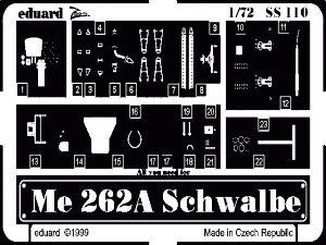 Eduard SS110 Me 262A Schwalbe 1/72 REVELL