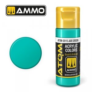 AMMO of Mig Jimenez 20115 ATOM COLOR Jade Green 20ml