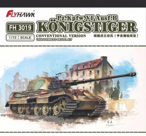 FlyHawk Model FH3019  Panzerkampfwagen VI Sd.Kfz.182 King Tiger (Production Turret) - Conventional Version 1/72