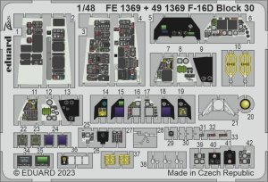 Eduard 491369 F-16D Block 30 KINETIC MODEL 1/48