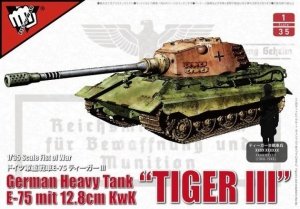 Modelcollect UA35012 German Heavy Tank Tiger III E-75 mit 12.8cm KwK 1/35