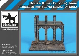 Black Dog D48002 House ruin (Europe) base 1/48