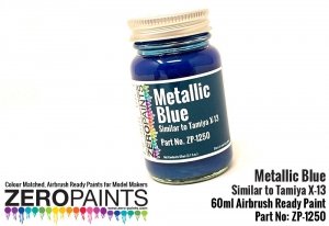 Zero Paints ZP-1250 Metallic Blue Paint (Similar to Tamiya X13) 60ml