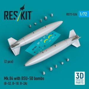 RESKIT RS72-0526 Mk.84 with BSU-50 bombs (2 pcs) (3D Printed) 1/72