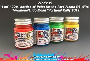 Zero Paints ZP-1235 Vodafone/Ludo Mobil Rally Car Paint Set 4x30ml