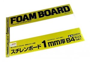 Tamiya 70196 Foam board 1mm B4 size 6pcs