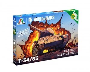 Italeri 34102 World of Tanks - T-34/85 - Easy to Build 1/72