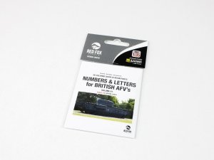 Red Fox Studio QS-35016 Numbers and Letters for British AFV's vol.01 1/35