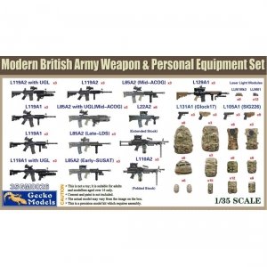 Gecko Models 35GM0026 British Army Weapon & Equipment Set 1/35