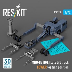 RESKIT RSK72-0008 MHU-83 (D/E) Late lift truck LOWER loading position (3D Printed model kit) (1/72)