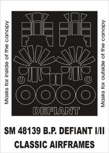 Montex SM48139 BP Defiant I/II CLASSIC AIRFRAMES