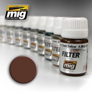 AMMO of Mig Jimenez 1500 BROWN FOR WHITE 35ml