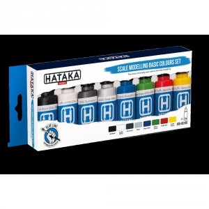Hataka HTK-BS100 Scale Modelling Basic Colours set (8x17ml)