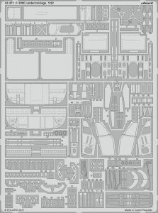 Eduard 32471 F-100C undercarriage TRUMPETER 1/32 