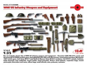 ICM 35688 WWI US Infantry Weapon and Equipment (1:35)