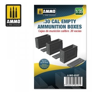 Ammo of Mig 8107 30 CAL EMPTY AMMUNITION BOXES 1/35
