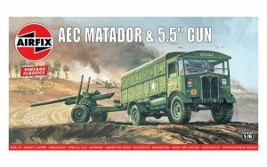 Airfix A01314V Vintage Classics AEC Matador and 5.5 inch Gun 1:76