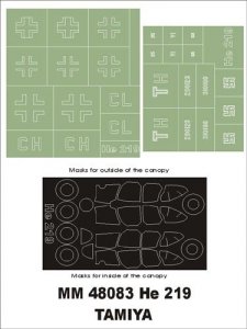 Montex MM48083 He-219 TAMIYA