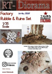 RT-Diorama 35307 Factory Rubble & Ruins Set 1/35