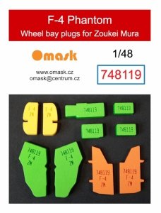 Omask 748119 F-4 Phantom wheel bay foam plugs (for Zoukei Mura) 1/48