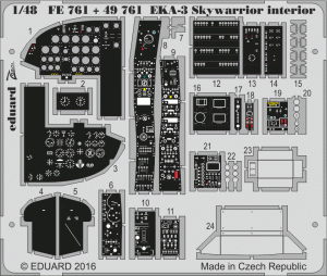Eduard 49761 EKA-3 Skywarrior interior TRUMPETER 1/48