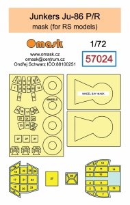 Omask 57024 Junkers Ju-86 P/R mask (for RS models) 1/72
