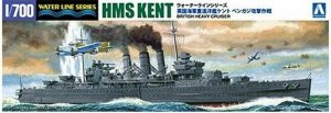 Aoshima 05671 British Heavy Cruiser HMS Kent 1/700