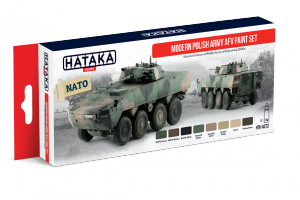 Hataka HTK-AS72 Modern Polish Army AFV paint set (8x17ml)